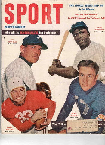 Nov 1952 Sport Magazine Jackie Robinson Doak Walker Allie Reynolds Harry Agganis