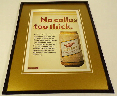 2003 Miller High Life Beer Framed 11x14 ORIGINAL Advertisement 