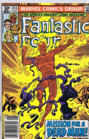 Fantastic Four #233 ORIGINAL Vintage 1981 Marvel Comics Newsstand Human Torch