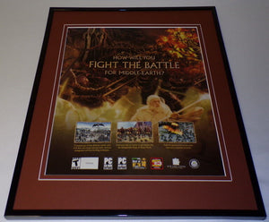 Lord of the Rings 2004 Battle Middle Earth 11x14 Framed ORIGINAL Advertisement