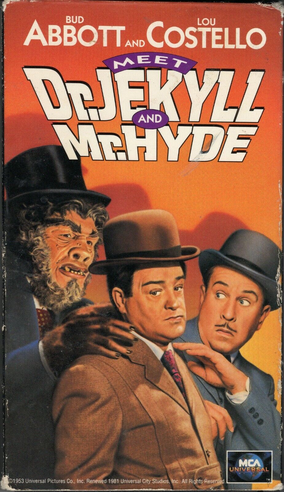 Abbott and Costello Meet Dr Jekyll and Mr Hyde VINTAGE VHS Cassette