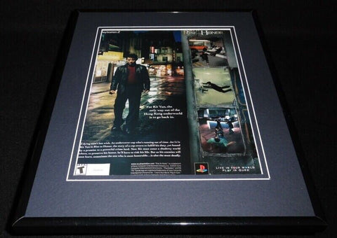 Jet Li Rise to Honor 2004 PS2 Framed 11x14 ORIGINAL Vintage Advertisement 