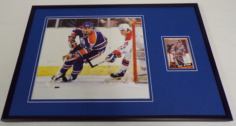 Paul Coffey Signed Framed 12x18 Photo Display Edmonton Oilers