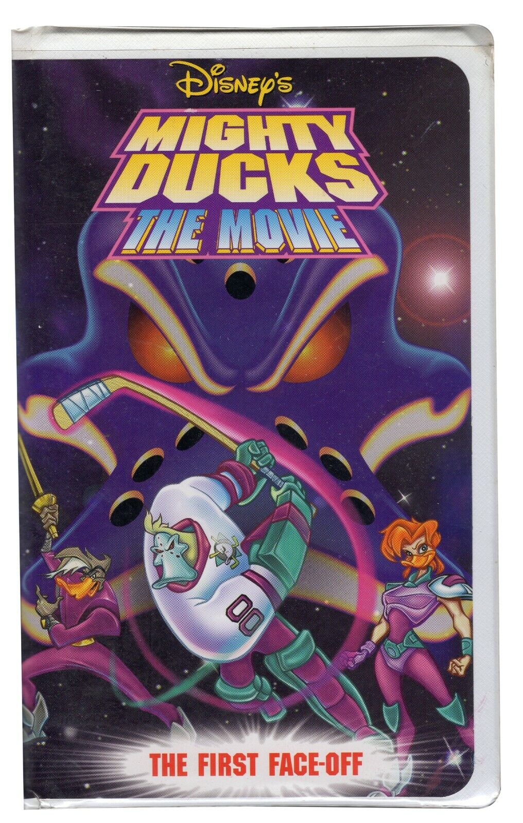 Mighty Ducks First Faceoff Animated VINTAGE VHS Cassette in Clamshell Case