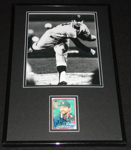 Bert Blyleven Signed Framed 11x17 Photo Display Twins Pirates