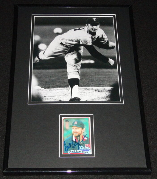 Bert Blyleven Signed Framed 11x17 Photo Display Twins Pirates