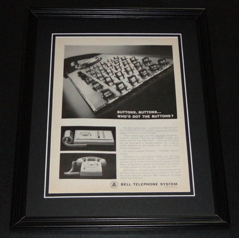 1964 Bell Telephone System ORIGINAL Framed Vintage Advertisement Photo