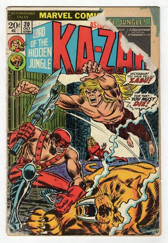 Ka-Zar #20 ORIGINAL Vintage 1977 Marvel Comics