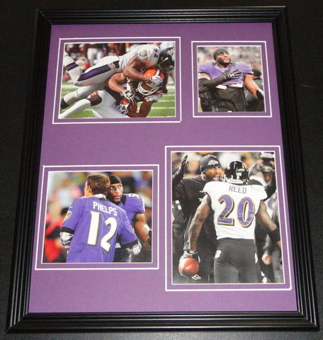 Ray Lewis 2012 Ravens Super Bowl Season Framed 11x14 Photo Collage Display