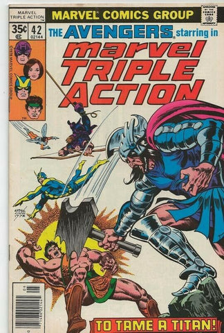 Marvel Triple Action #42 ORIGINAL Vintage 1978 Marvel Comics Reprint Avengers 50