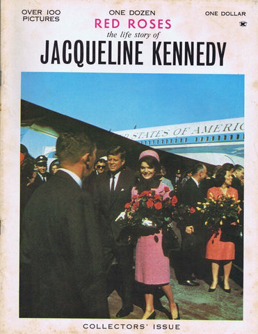 ORIGINAL Vintage 1964 Red Roses Life Story of Jacqueline Kennedy Magazine