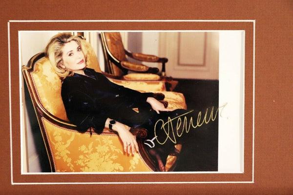 Catherine Deneuve Signed Framed 16x20 Photo Set 