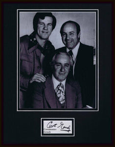 Curt Gowdy Signed Framed 11x14 Photo Display JSA NBC w/ Kubek & Garagiola