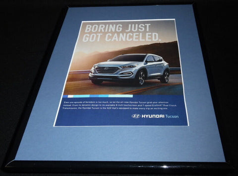 2015 Hyundai Tucson Framed 11x14 ORIGINAL Advertisement B