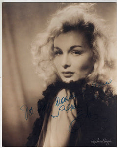 Eva Gabor Signed 8x10 Photo JSA Green Acres Rescuers Aristocrats Match Game Z