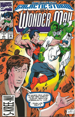 Wonder Man #7 ORIGINAL Vintage 1992 Marvel Comics 