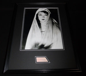 Lillian Gish Signed Framed 16x20 Photo Poster Display C