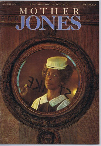 ORIGINAL Vintage August 1976 Mother Jones Magazine