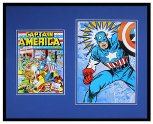 Captain America #1 Framed 16x20 Official Repro Cover Poster Display