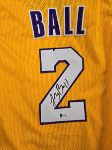 Lakers Lonzo Ball Signed Jersey BAS Beckett Authenticated