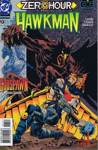 Hawkman #13 ORIGINAL Vintage 1994 DC Comics 