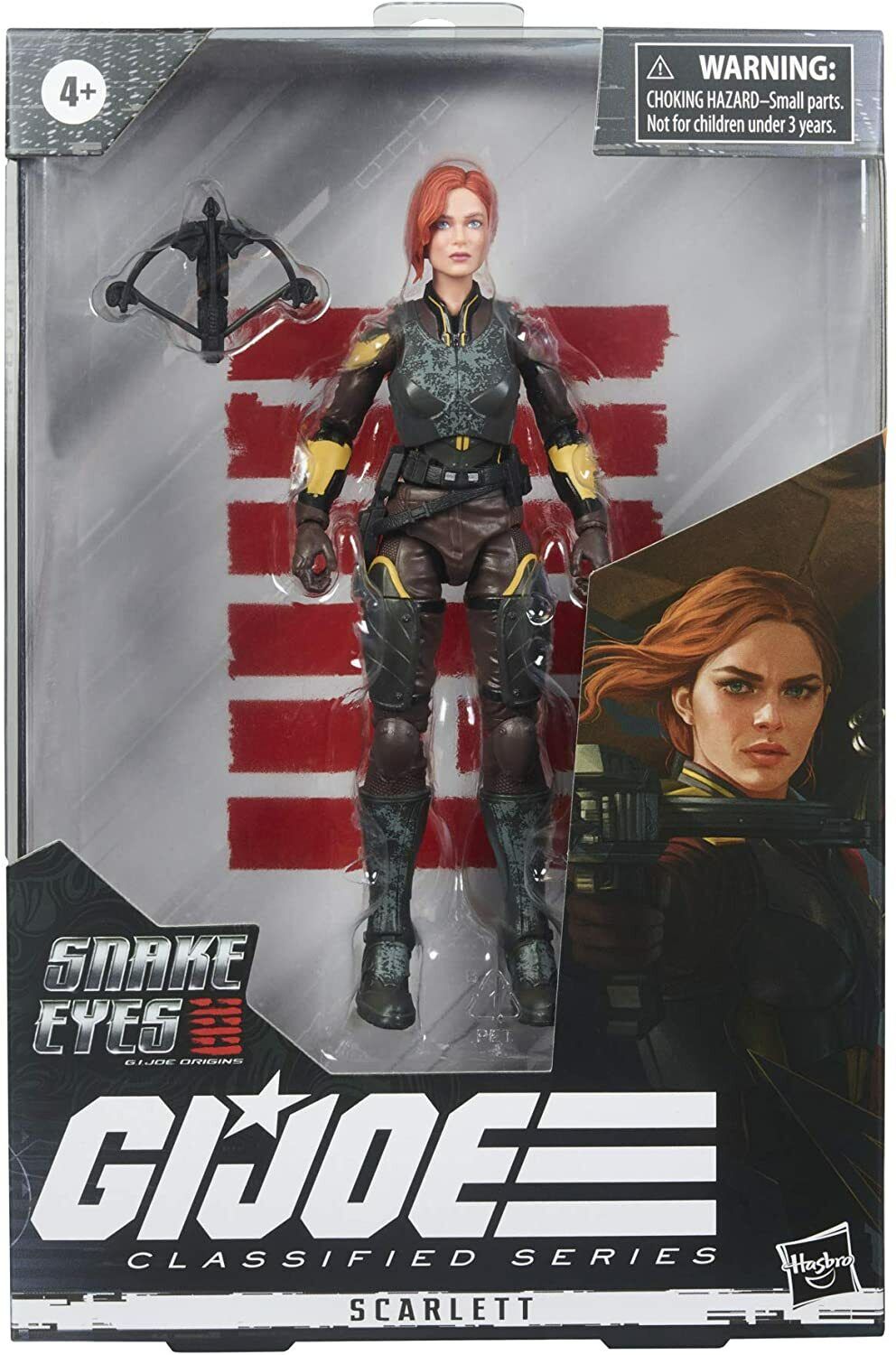 NEW SEALED 2021 GI Joe Classified Snake Eyes Origins Scarlett Action Figure