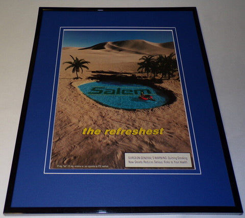 1989 Salem Cigarettes / Desert Framed 11x14 ORIGINAL Advertisement