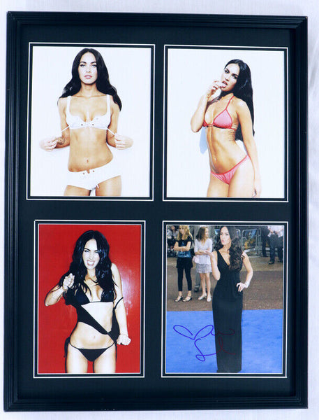 Megan Fox Signed Framed 18x24 Photo Display Transformers TMNT Jennifer's Body