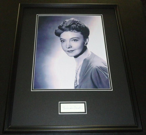 Lillian Gish Signed Framed 16x20 Photo Display JSA D