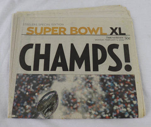 Feb 6 2006 Pittsburgh Tribune Review Newspaper Steelers Super Bowl XL Hines Ward