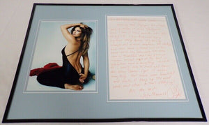 Julia Mancuso Signed Framed 16x20 Handwritten Letter & Photo Display 