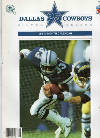 VINTAGE 1985 Dallas Cowboys Calendar Tony Dorsett