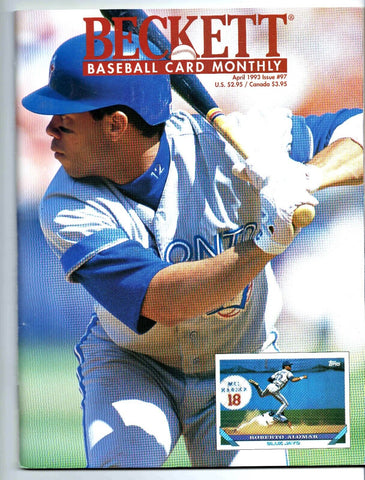 Apr 1993 Beckett Baseball Magazine #97 Roberto Alomar Blue Jays