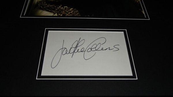 Jackie Collins Signed Framed 16x20 Photo Display 