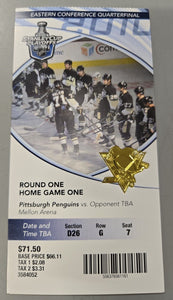 Apr 14 2010 Senators @ Penguins Game 1 Playoff Ticket Evgeni Malkin 2 Goals