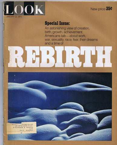 ORIGINAL Vintage Look Magazine January 12 1971 Rebirth