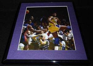 Magic Johnson Framed 11x14 Photo Display Lakers vs Pistons