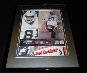 Tim Brown 2002 Foot Locker / Reebok Framed 11x14 ORIGINAL Advertisement