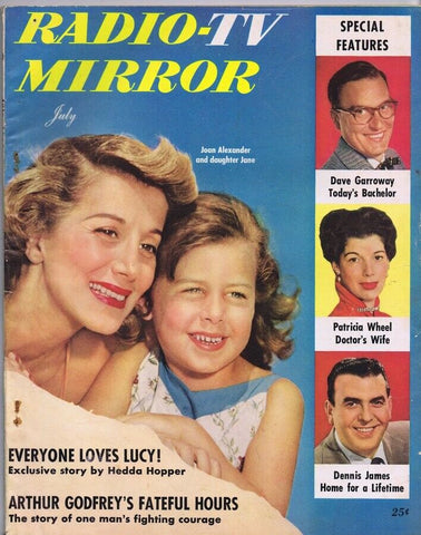 ORIGINAL Vintage July 1953 Radio TV Mirror Magazine Joan Alexander Lucille Ball