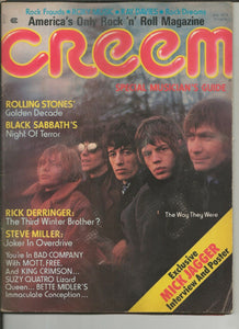 ORIGINAL Vintage July 1974 Creem Magazine Rolling Stones Black Sabbath