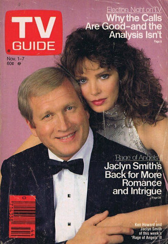 ORIGINAL Vintage Nov 1 1986 TV Guide No Label Rage of Angels II Jaclyn Smith