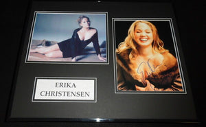 Erika Christensen Signed Framed 16x20 Photo Set Parenthood Swimfan