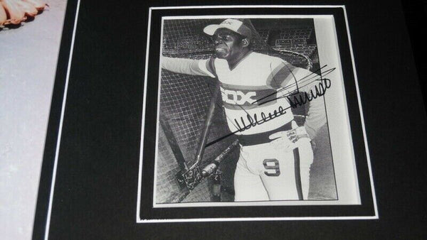 Minnie Minoso Signed Framed 12x18 Photo Display White Sox