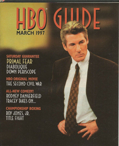 ORIGINAL Vintage Mar 1997 HBO Guide Magazine Primal Fear Twister 