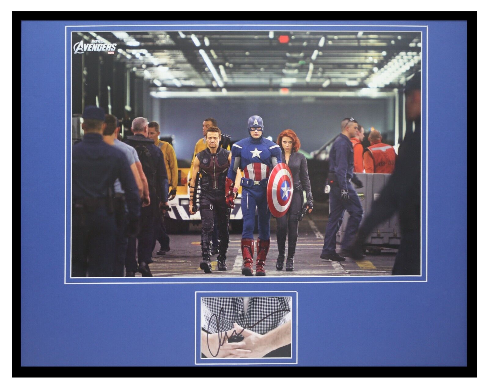 Chris Evans Captain America Signed Framed 16x20 Photo Display Avengers