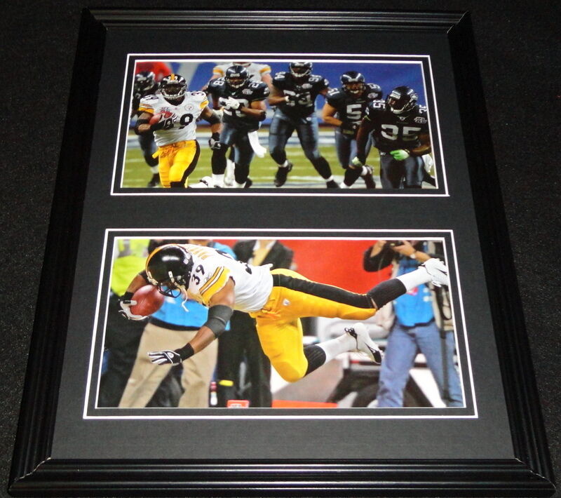 Willie Parker Super Bowl XL TD Run Steelers Framed 11x14 Photo Display 