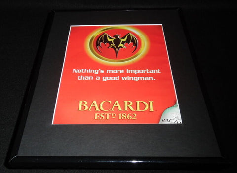 2001 Bacardi Rum Framed 11x14 ORIGINAL Vintage Advertisement