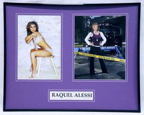 Raquel Alessi Signed Framed 16x20 Photo Set AW Ghost Rider Miss March Standoff