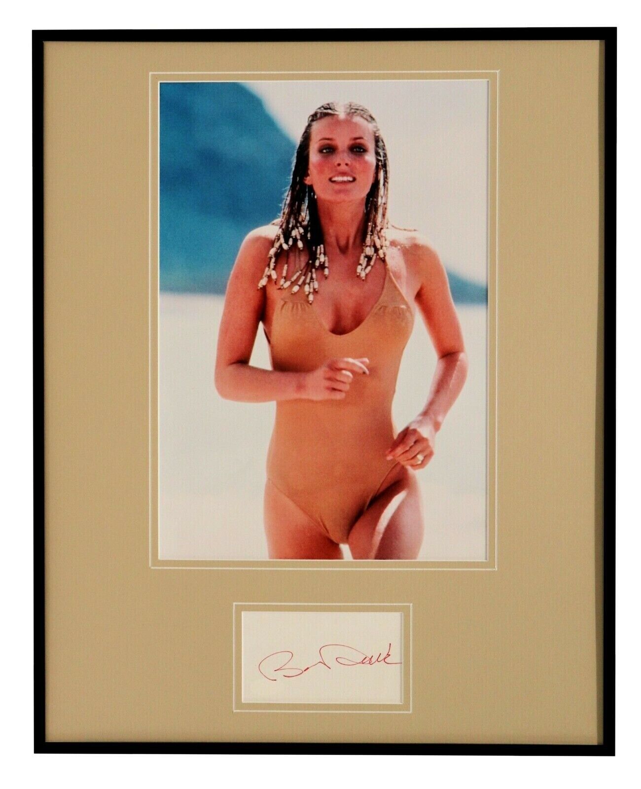 Bo Derek Signed Framed 16x20 Photo Display JSA 10