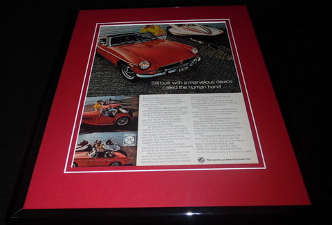 1973 MG MGB Framed 11x14 ORIGINAL Vintage Advertisement